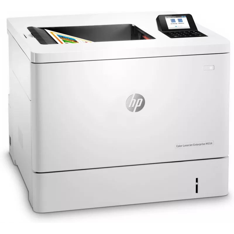 Impressora HP Color LaserJet Enterprise M554dn, laser, cor, 1200 x 1200 DPI, A4, 33 ppm, impressão frente e verso