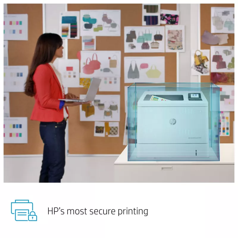 Impressora HP Color LaserJet Enterprise M554dn, laser, cor, 1200 x 1200 DPI, A4, 33 ppm, impressão frente e verso