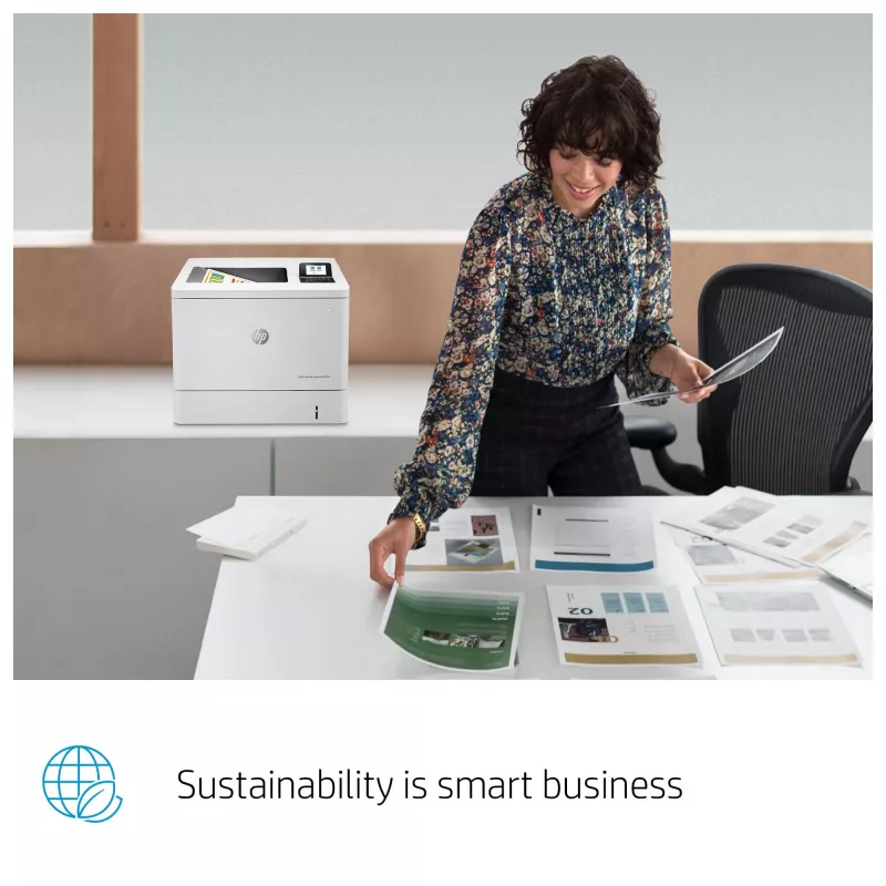Impressora HP Color LaserJet Enterprise M554dn, laser, cor, 1200 x 1200 DPI, A4, 33 ppm, impressão frente e verso