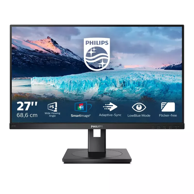 Monitor de computador Philips S Line 272S1AE/00 68,6 cm (27 polegadas) 1920 x 1080 píxeis Full HD LCD preto