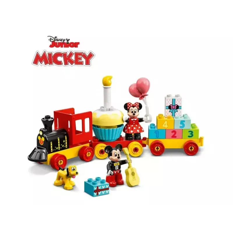 LEGO DUPLO Conjunto 10941 Aniversário do Mickey e da Minnie – figuras DUPLO, 22 peças, para crianças a partir dos 2 anos