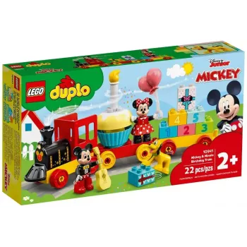 LEGO DUPLO Conjunto 10941 Aniversário do Mickey e da Minnie – figuras DUPLO, 22 peças, para crianças a partir dos 2 anos