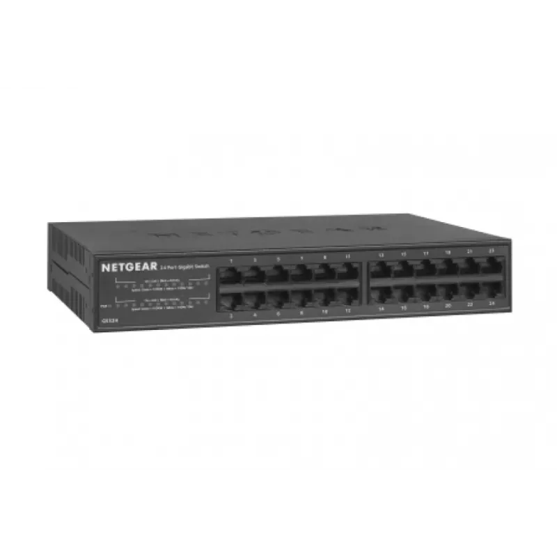 NETGEAR GS324 Gigabit Ethernet não gerido (10/100/1000) preto