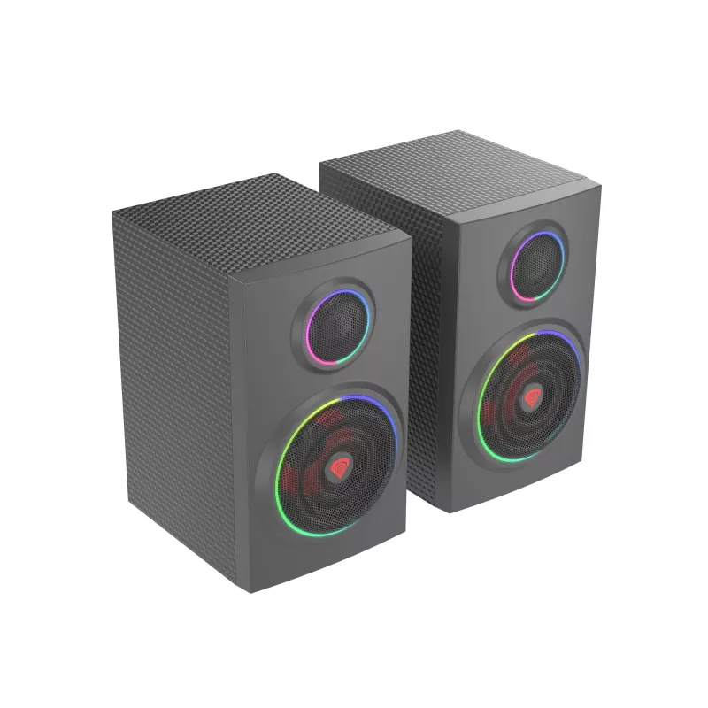 Conjunto de altifalantes GENESIS Helium 300 BT 24 W PC/portátil preto 2.0 canais 2 vias Bluetooth