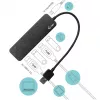 Hub USB i-tec USB 3.0 Metal HUB 4 portas com interruptores individuais de ligar/desligar