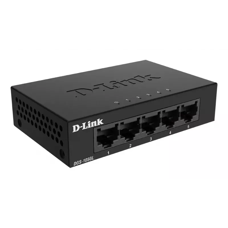 Switch de rede D-Link DGS-105GL/E não gerido Gigabit Ethernet (10/100/1000) preto