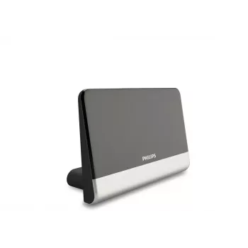 Antena de TV digital Philips SDV6222/12, preto, prateado, 48 dBi, FM, UHF, VHF, 1,8 m, 210 x 100 x 140 mm, coaxial