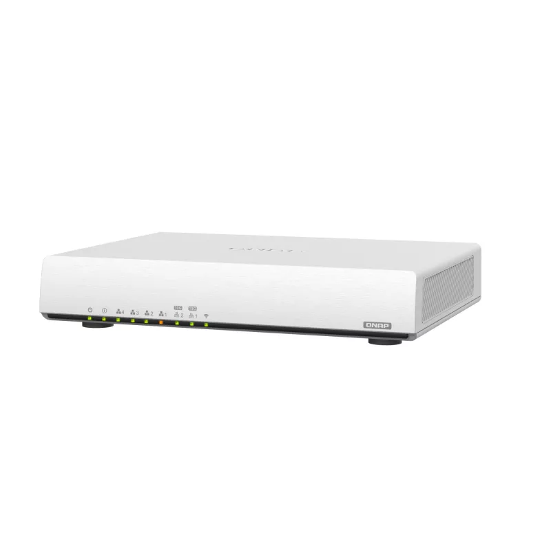 Router sem fios QNAP QHora-301W 10 Gigabit Ethernet dupla banda (2,4 GHz / 5 GHz) branco