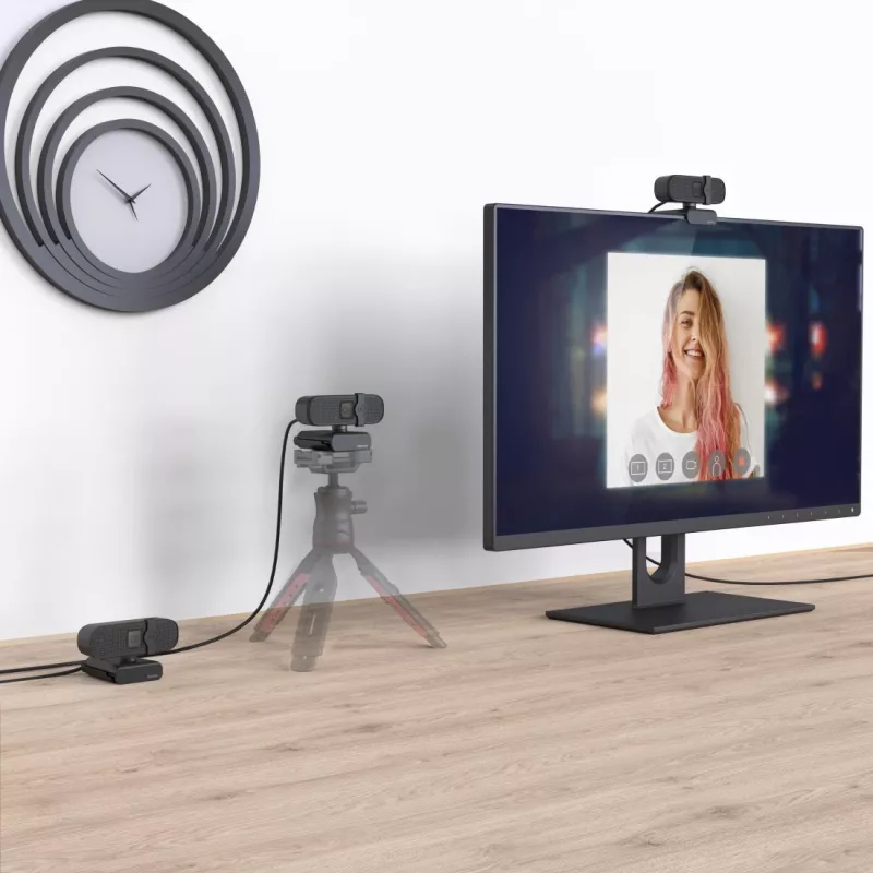 Webcam Hama C-400 2 MP 1920 x 1080 píxeis USB 2.0 preto