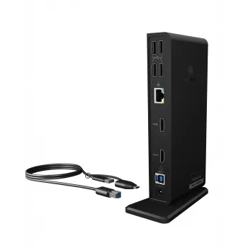 ICY BOX IB-DK2251AC com fios USB 3.2 Gen 2 (3.1 Gen 2) Type-A preto