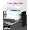 ICY BOX IB-DK2251AC com fios USB 3.2 Gen 2 (3.1 Gen 2) Type-A preto