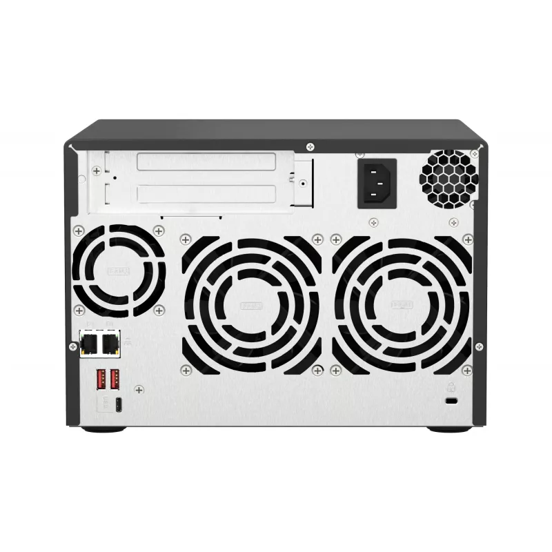 QNAP TS-673A NAS Torre Ryzen Embedded V1500B 8 GB DDR4 0 TB QNAP Turbo System preto