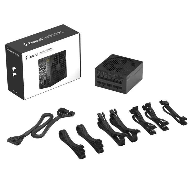 Fonte de alimentação Fractal Design Ion+ 750W Gold 24-pin ATX ATX preto