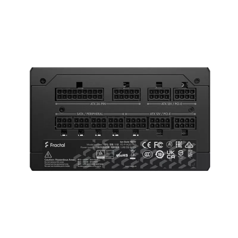 Fonte de alimentação Fractal Design Ion+ 750W Gold 24-pin ATX ATX preto
