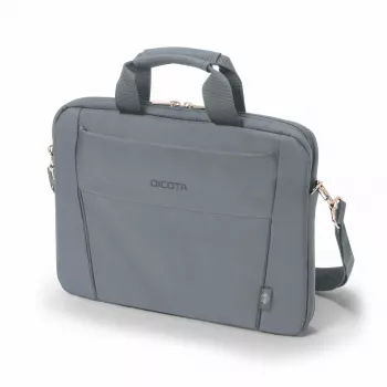 DICOTA Eco schlank Case Base – mala para portátil 13–14,1 inch – cinzento / 300d RPET poliéster