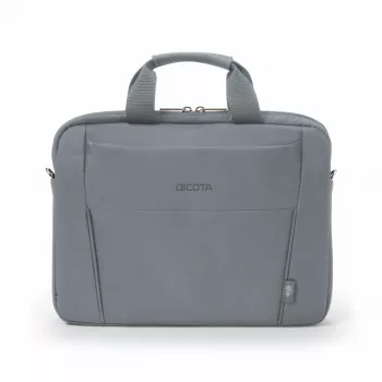 DICOTA Eco schlank Case Base – mala para portátil 13–14,1 inch – cinzento / 300d RPET poliéster