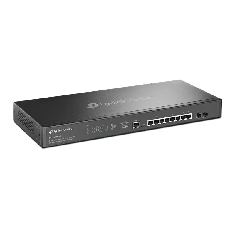 TP-Link Omada switch gerido L2+ 8 portas 2.5GBASE-T e 2 portas 10GE SFP+ com 8 portas PoE+