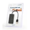 Hub USB Gembird UHB-U2P4-04 – 4 portas USB 2.0, Plug-and-Play, preto, 480 Mbit/s