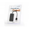 Hub USB Gembird UHB-U2P4-04 – 4 portas USB 2.0, Plug-and-Play, preto, 480 Mbit/s