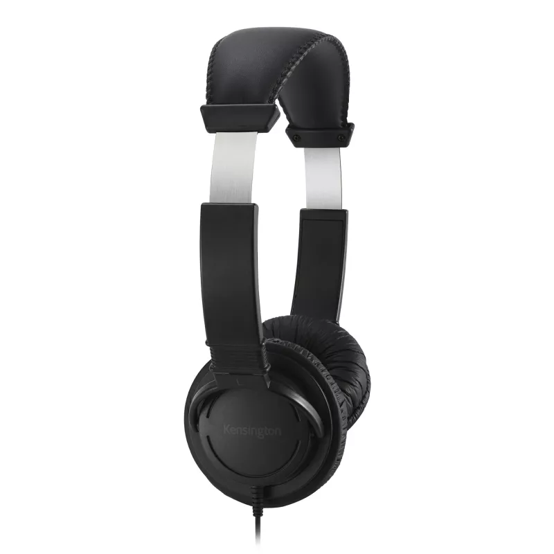 Headset USB-C Kensington Classic com microfone, com fios, chamadas/música, headset, preto