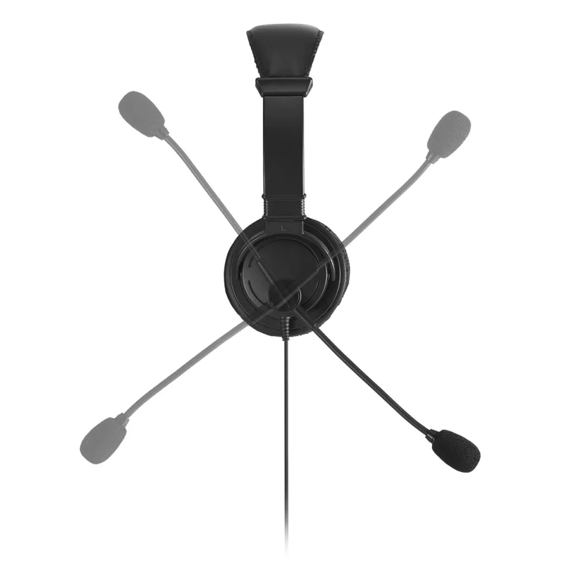 Headset USB-C Kensington Classic com microfone, com fios, chamadas/música, headset, preto