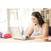 Headset USB-C Kensington Classic com microfone, com fios, chamadas/música, headset, preto