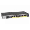 NETGEAR GS108LP Gigabit Ethernet não gerido (10/100/1000) Power over Ethernet (PoE) 1U preto, cinzento