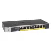 NETGEAR GS108LP Gigabit Ethernet não gerido (10/100/1000) Power over Ethernet (PoE) 1U preto, cinzento