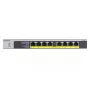 NETGEAR GS108LP Gigabit Ethernet não gerido (10/100/1000) Power over Ethernet (PoE) 1U preto, cinzento