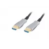Cabo HDMI LANBERG CA-HDMI-20FB-0300-BK — 30 m, HDMI Type-A macho para macho, HDMI 2.0, 18 Gbit/s, 4K@144Hz, HDR, ARC, Ethernet, preto