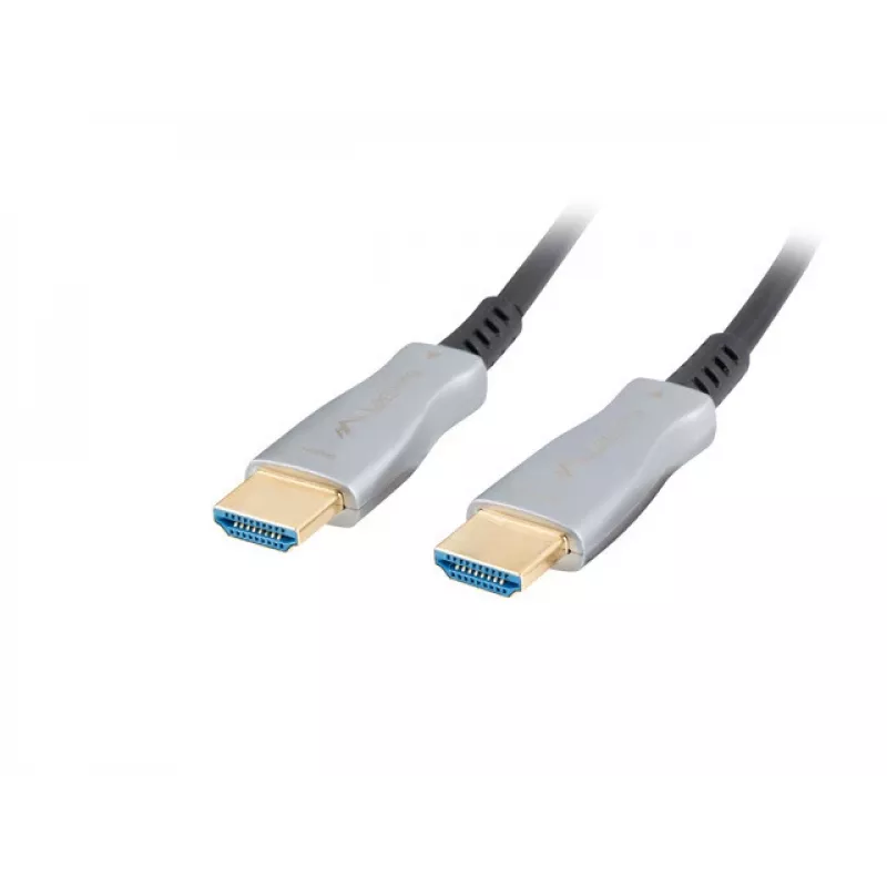 Cabo HDMI LANBERG CA-HDMI-20FB-0300-BK — 30 m, HDMI Type-A macho para macho, HDMI 2.0, 18 Gbit/s, 4K@144Hz, HDR, ARC, Ethernet, preto