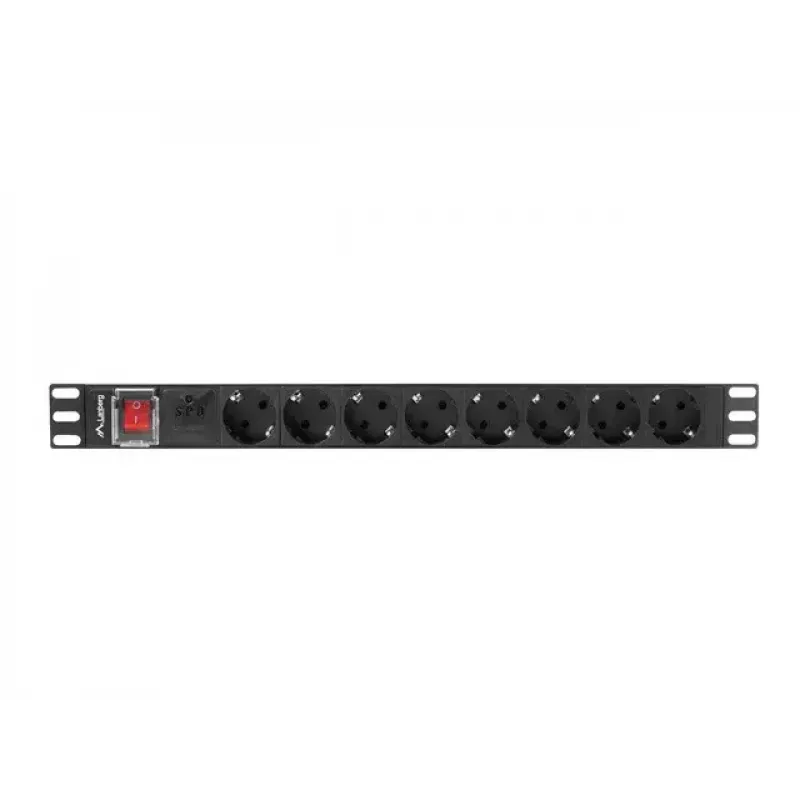 Unidade de distribuição de energia PDU Lanberg PDU-08F-0200-BK