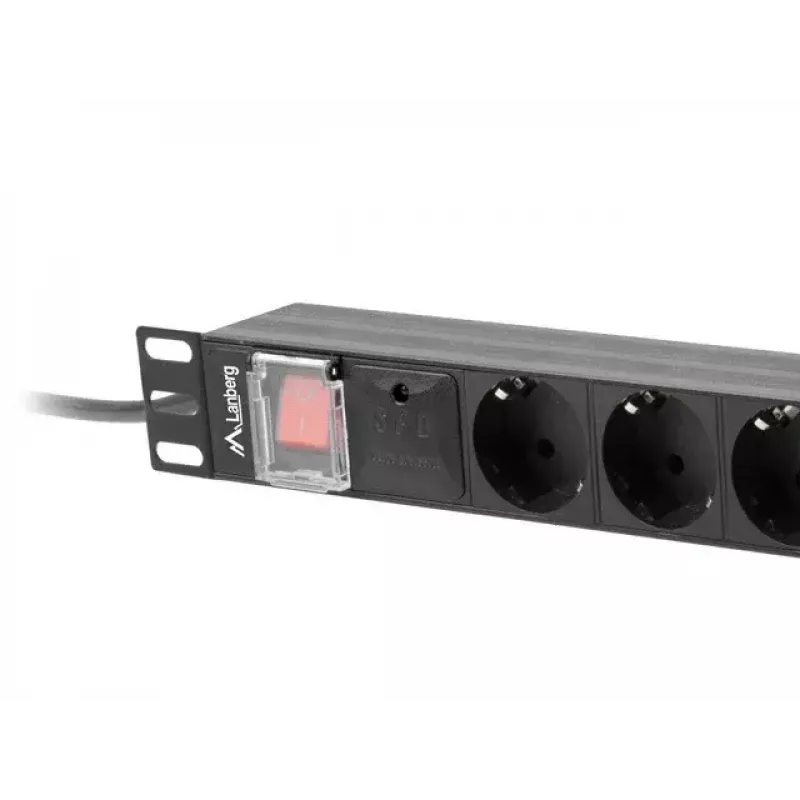 Unidade de distribuição de energia PDU Lanberg PDU-08F-0200-BK