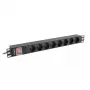 Unidade de distribuição de energia PDU Lanberg PDU-08F-0200-BK