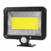 Holofote LED solar exterior MACLEAN MCE438, 5 W, 400 lm, IP44, Li-Ion 5,2 V, montagem na parede, luz branca, preto