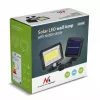 Holofote LED solar exterior MACLEAN MCE438, 5 W, 400 lm, IP44, Li-Ion 5,2 V, montagem na parede, luz branca, preto