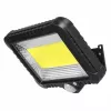 Holofote LED solar exterior MACLEAN MCE438, 5 W, 400 lm, IP44, Li-Ion 5,2 V, montagem na parede, luz branca, preto