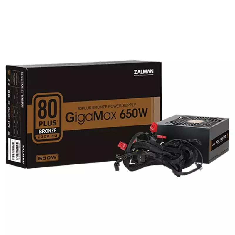 Fonte de alimentação Zalman ZM650-GVII 650 W 20+4 pin ATX ATX preto