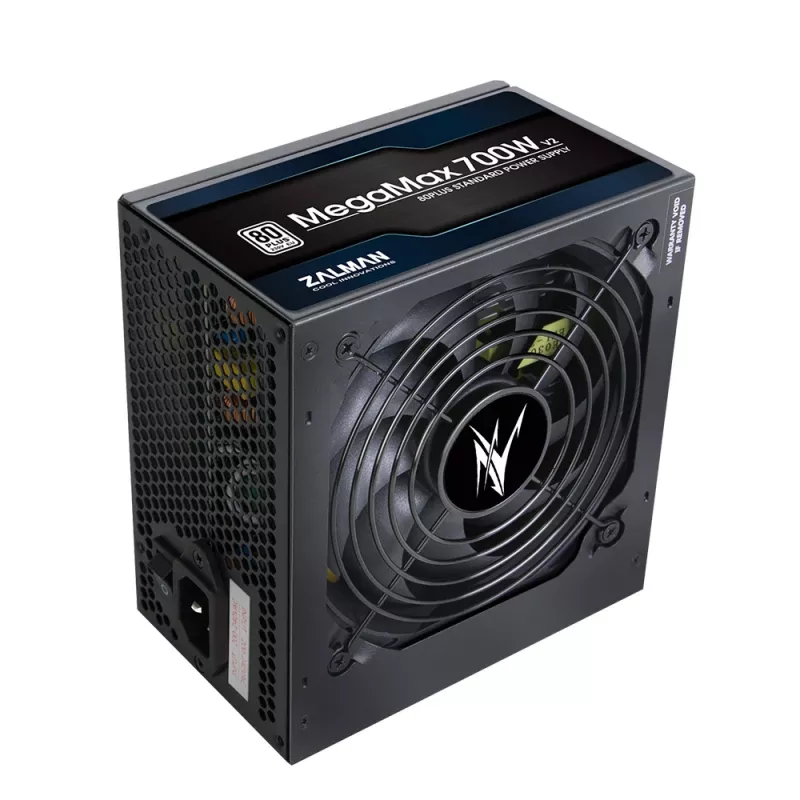 Fonte de alimentação Zalman ZM700-TXII V2 MegaMax 80PLUS 230V EU STANDARD certificada de alta eficiência PCI-E 700 W 20+4-pin ATX ATX