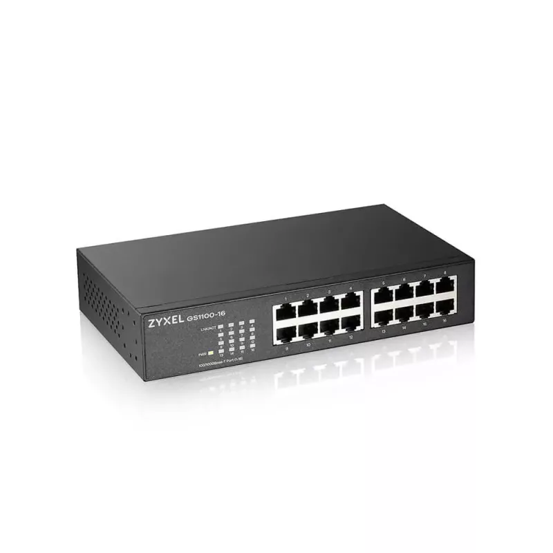 Zyxel GS1100-16 Gigabit Ethernet não gerido (10/100/1000)