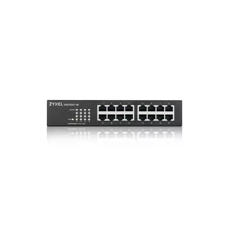 Zyxel GS1100-16 Gigabit Ethernet não gerido (10/100/1000)
