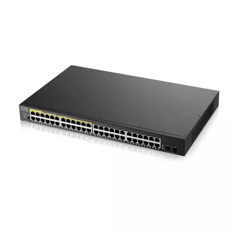 Zyxel GS1900-48HPv2 Gigabit Ethernet gerido L2 (10/100/1000) Power over Ethernet (PoE) preto
