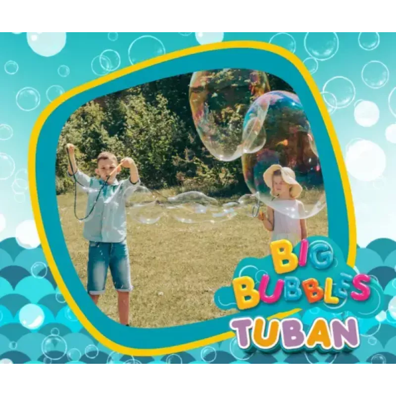 Conjunto de bolas de sabão Tuban MEGA SET FOR BIG BUBBLES idade recomendada 3 anos