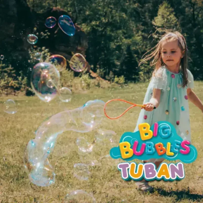Conjunto de bolas de sabão Tuban MEGA SET FOR BIG BUBBLES idade recomendada 3 anos