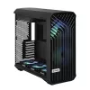 Caixa torre para PC Fractal Design Torrent Tower preto – suporta ATX/EATX/ITX, 2 ventoinhas frontais de 180 mm, 2 baías de 3,5
