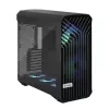 Caixa torre para PC Fractal Design Torrent Tower preto – suporta ATX/EATX/ITX, 2 ventoinhas frontais de 180 mm, 2 baías de 3,5