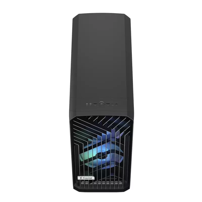 Caixa torre para PC Fractal Design Torrent Tower preto – suporta ATX/EATX/ITX, 2 ventoinhas frontais de 180 mm, 2 baías de 3,5