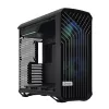 Caixa torre para PC Fractal Design Torrent Tower preto – suporta ATX/EATX/ITX, 2 ventoinhas frontais de 180 mm, 2 baías de 3,5
