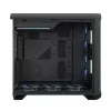 Caixa torre para PC Fractal Design Torrent Tower preto – suporta ATX/EATX/ITX, 2 ventoinhas frontais de 180 mm, 2 baías de 3,5