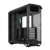 Caixa torre para PC Fractal Design Torrent Tower preto – suporta ATX/EATX/ITX, 2 ventoinhas frontais de 180 mm, 2 baías de 3,5